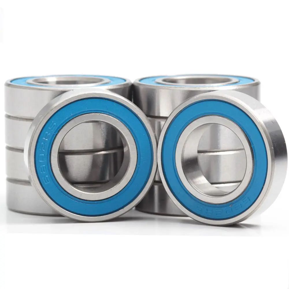 6802 MAX Bike Pivot Bearings 15x24x5mm (4-Pack) - Full-Ball Chrome Steel Sealed Suspension Bearings