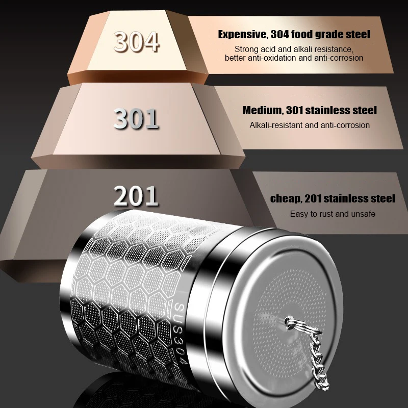 Stainless Steel Loose Tea Infuser Ball with Fine Mesh Strainer and Chain Hook