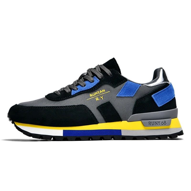 Mens Lightweight Breathable Running Sneakers Lace Up Mesh Walking Shoes