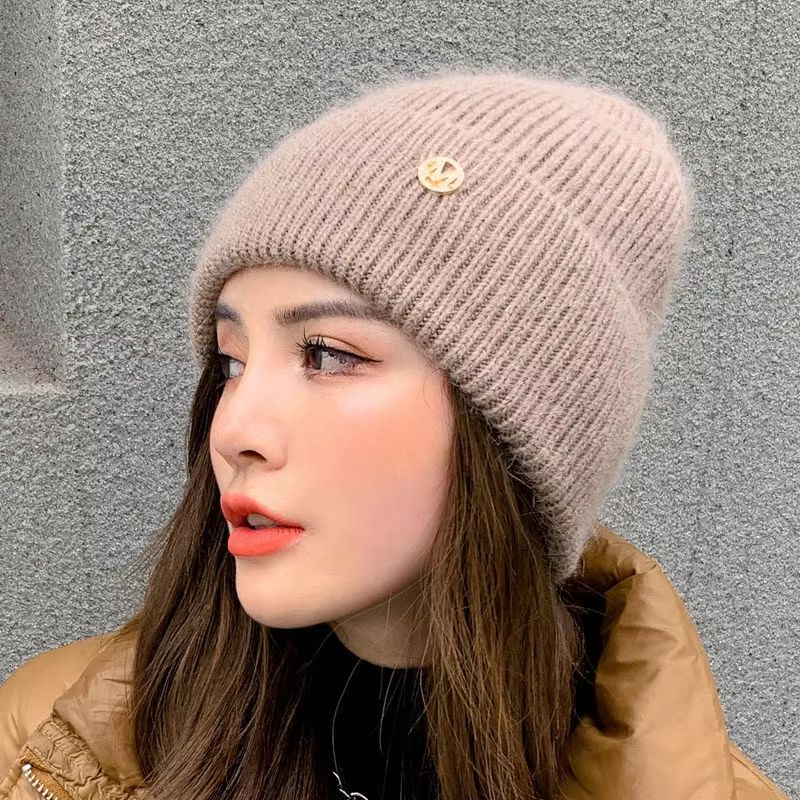 Women's Winter Windproof Layered Knitted Beanie Hat