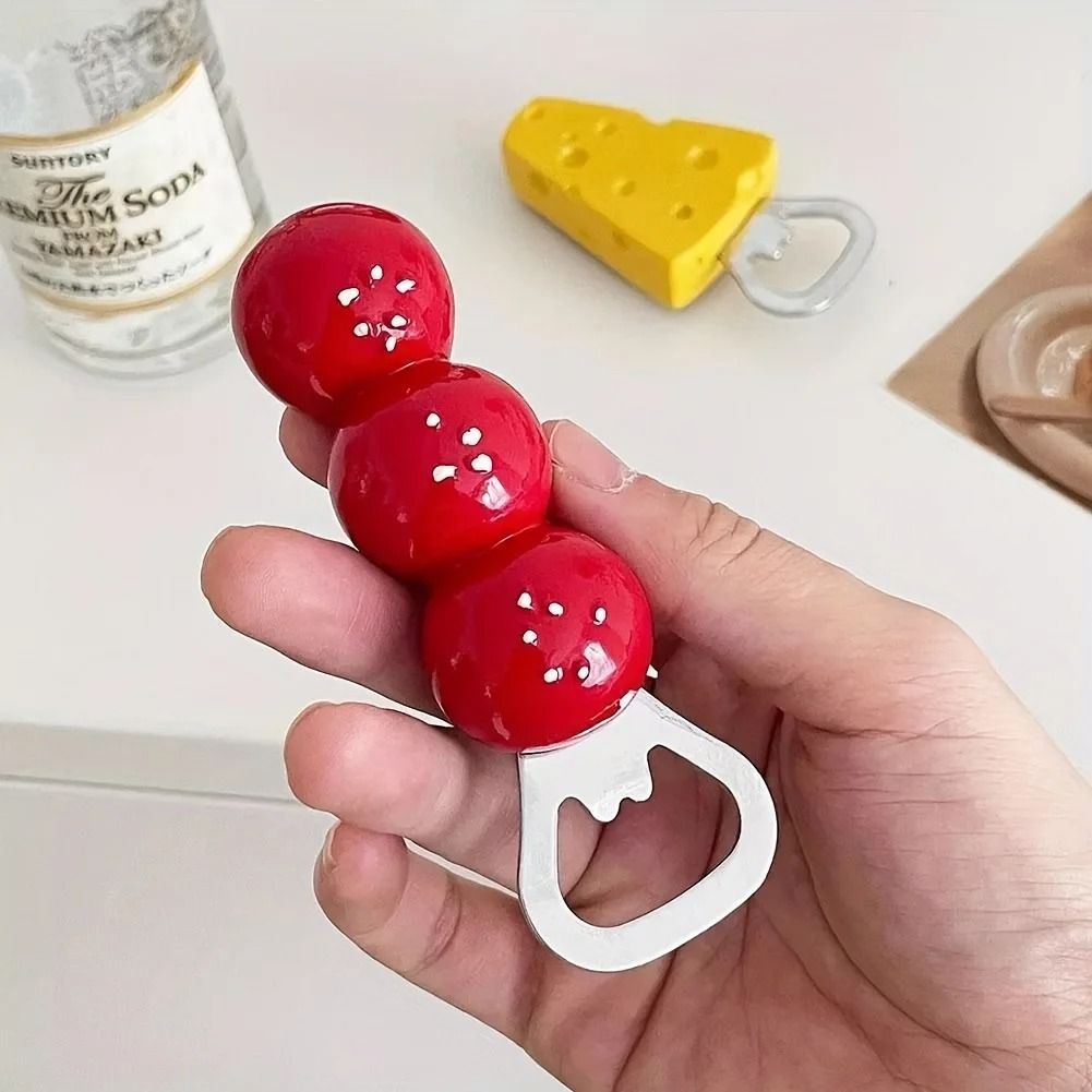 Magnetic Bottle Opener With Sugar Gourd And Cheese Design