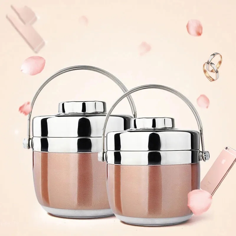 Bento Box Food Thermal Jar, Insulation Soup Thermos Bag, Portable Stainless Steel Leak-proof Lunch Storage Container