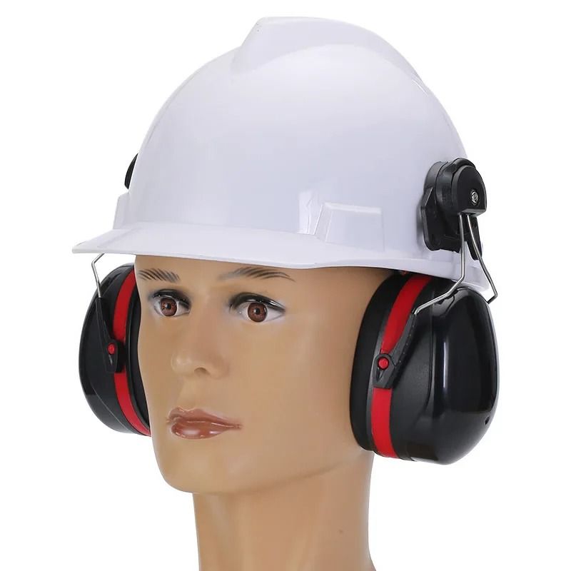 Helmet Mounted Noise Reduction Earmuffs for Industrial Hearing Protection