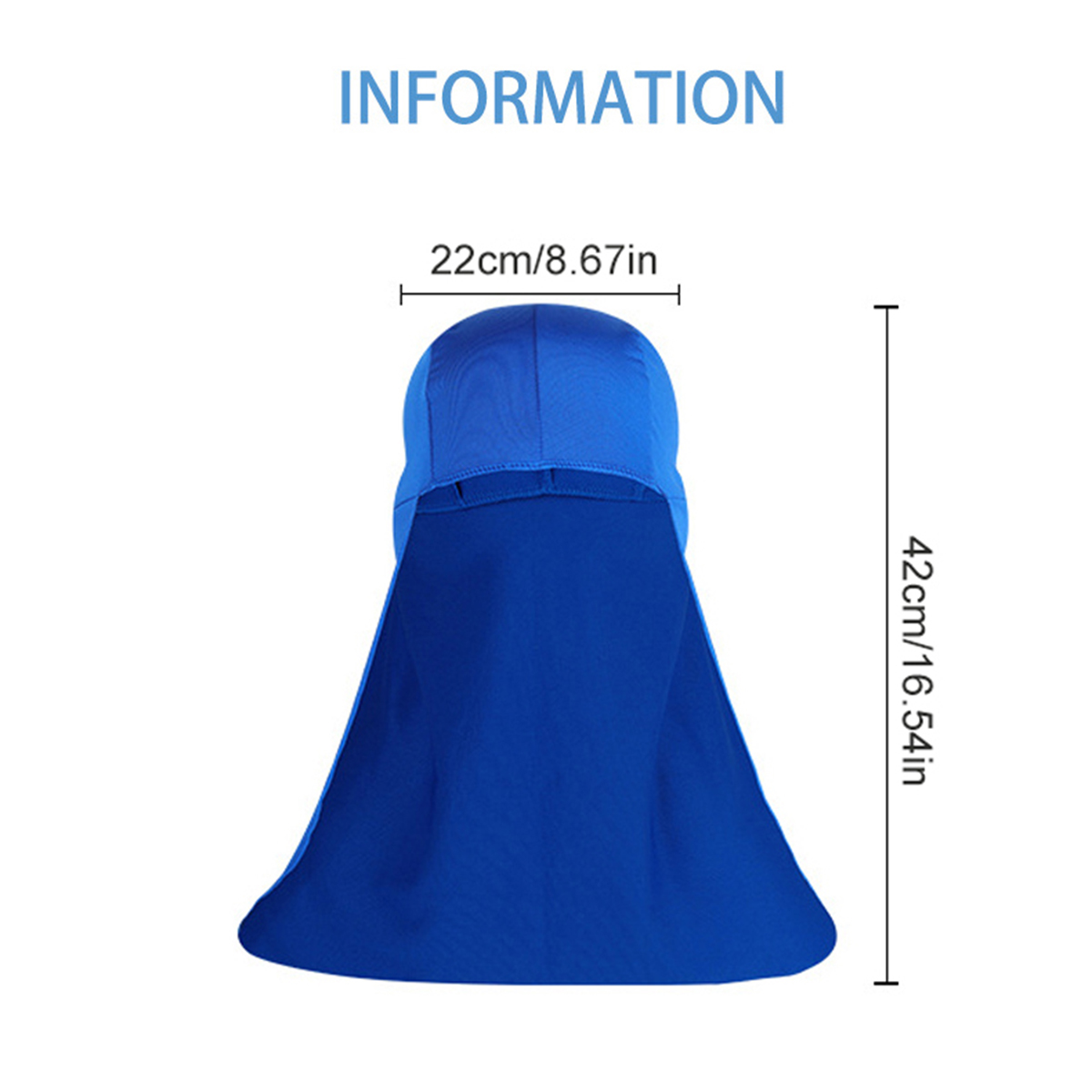 Cooling Cap Elastic Sun Shade Hat with UV Protection and Neck Shield for Outdoor Activities