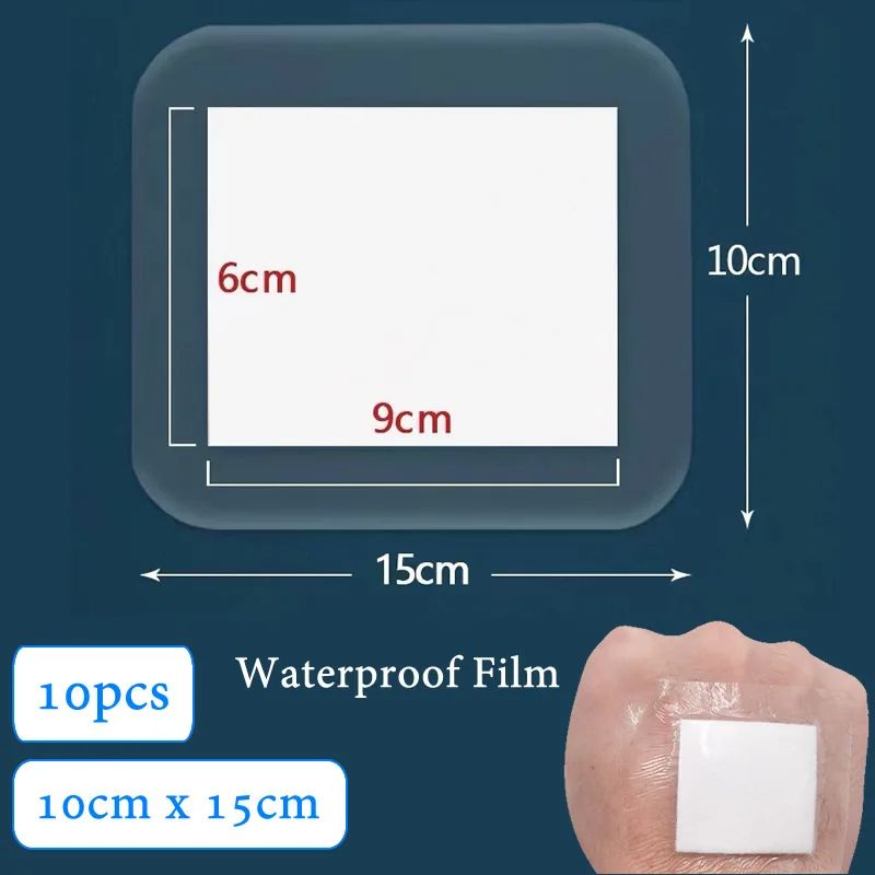 Sterile Dressing Waterproof Breathable Cushion Adhesive Plaster, Wound Hemostasis Sticker First Aid Bandage Emergency