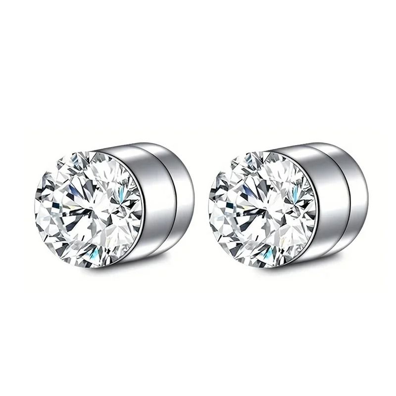 Crystal Strong Magnetic Ear Stud Set