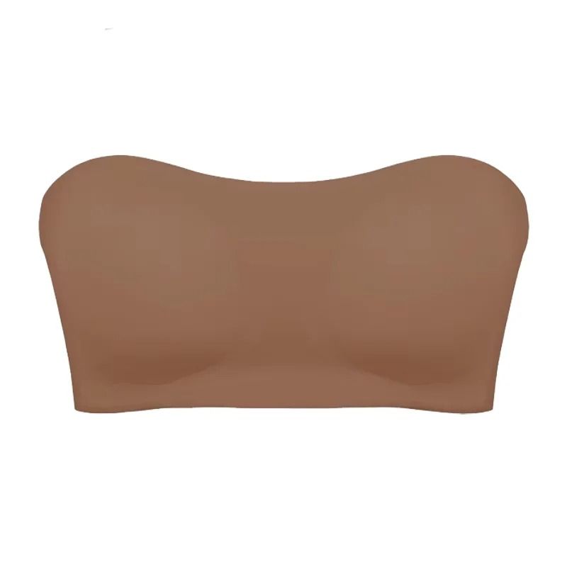 Seamless Ice Silk Strapless Push Up Anti-Slip Bra