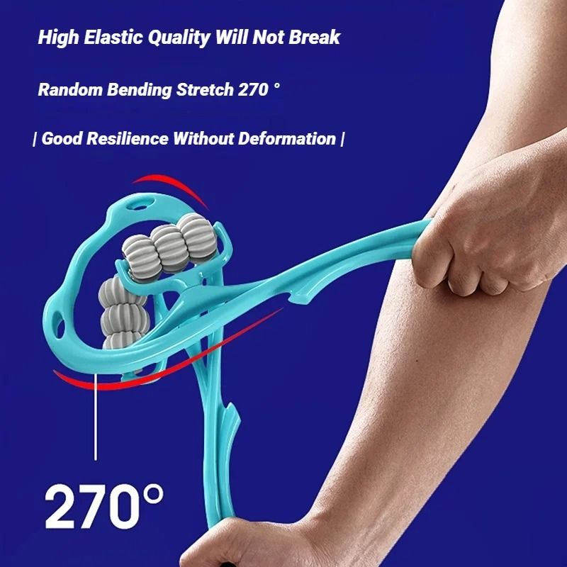 Spine Cervical Vertebra Shoulder and Neck Manual Massager Hand Held Kneading Device