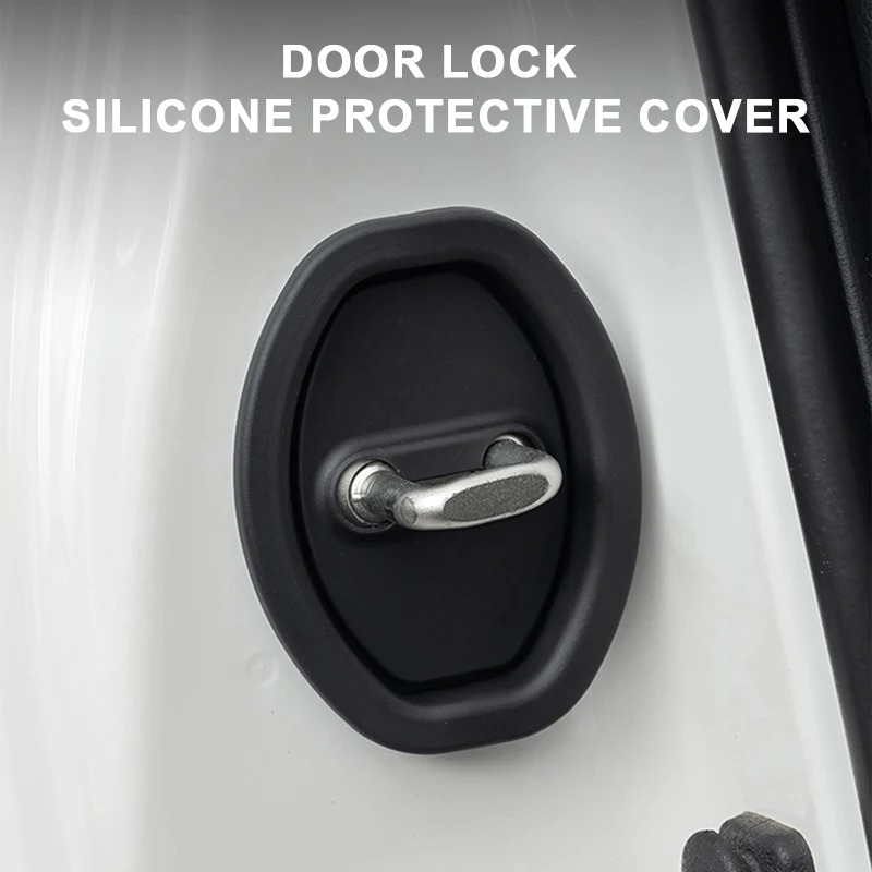 Silicone Car Door Lock Protector Pads Anti Collision Shock Absorbing Cushions