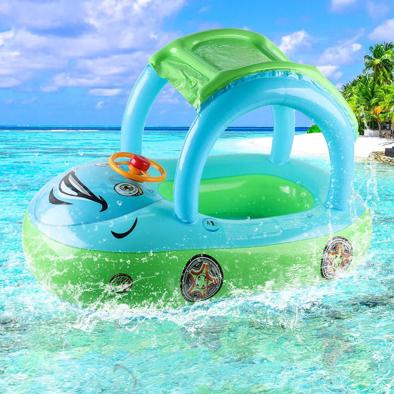 Car Shape Toddler Pool Float Kids Swim Ring