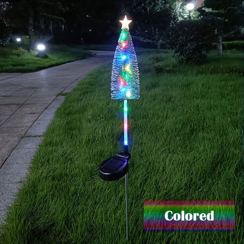 Solar Powered Mini Christmas Tree Stakes