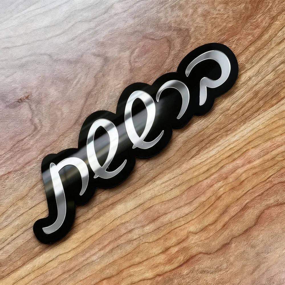 Custom Acrylic Mirror Door Plaque Personalized Entrance Name Sign Decor