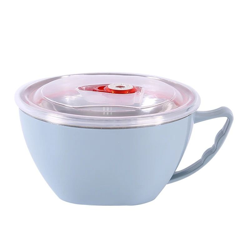 Stainless Steel Bowl with Handle Anti Scalding Instant Noodle Bowl
