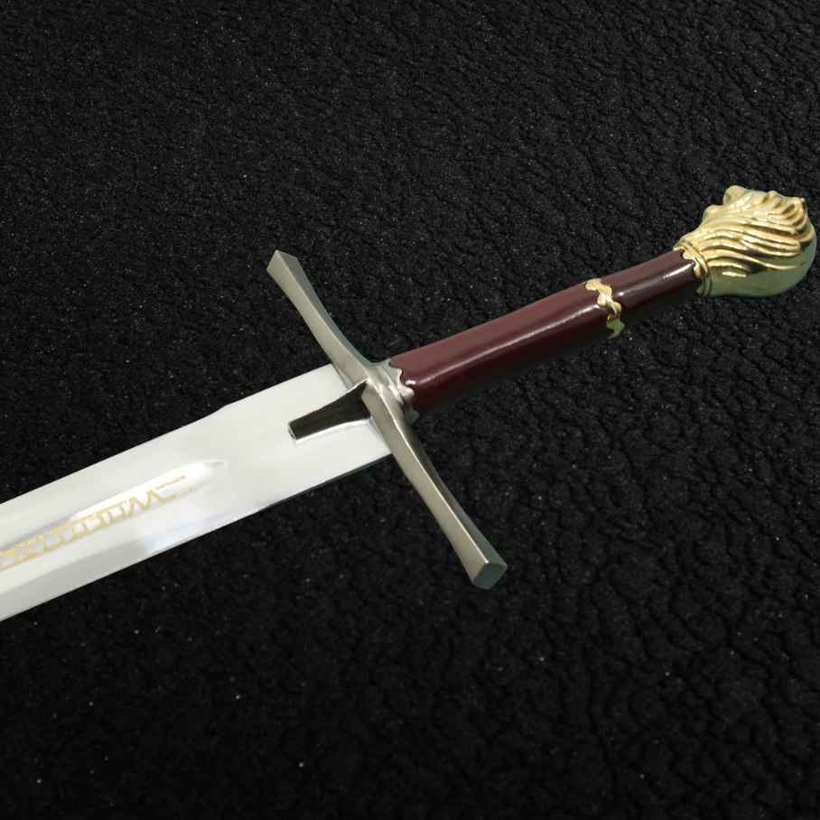 Chronicles Of Narnia Prince Sword Replica Gold Color plaque