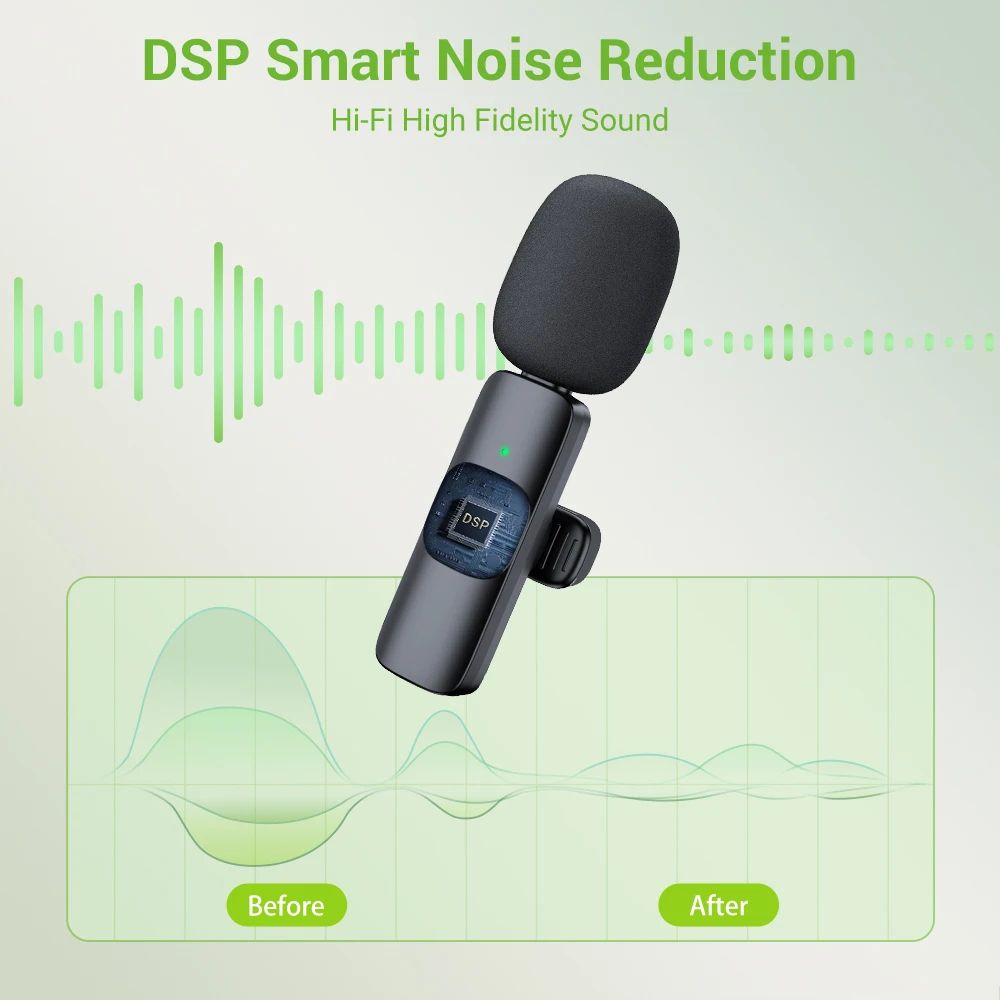 Basix 2.4G Wireless Lavalier Microphone Mini Mic
