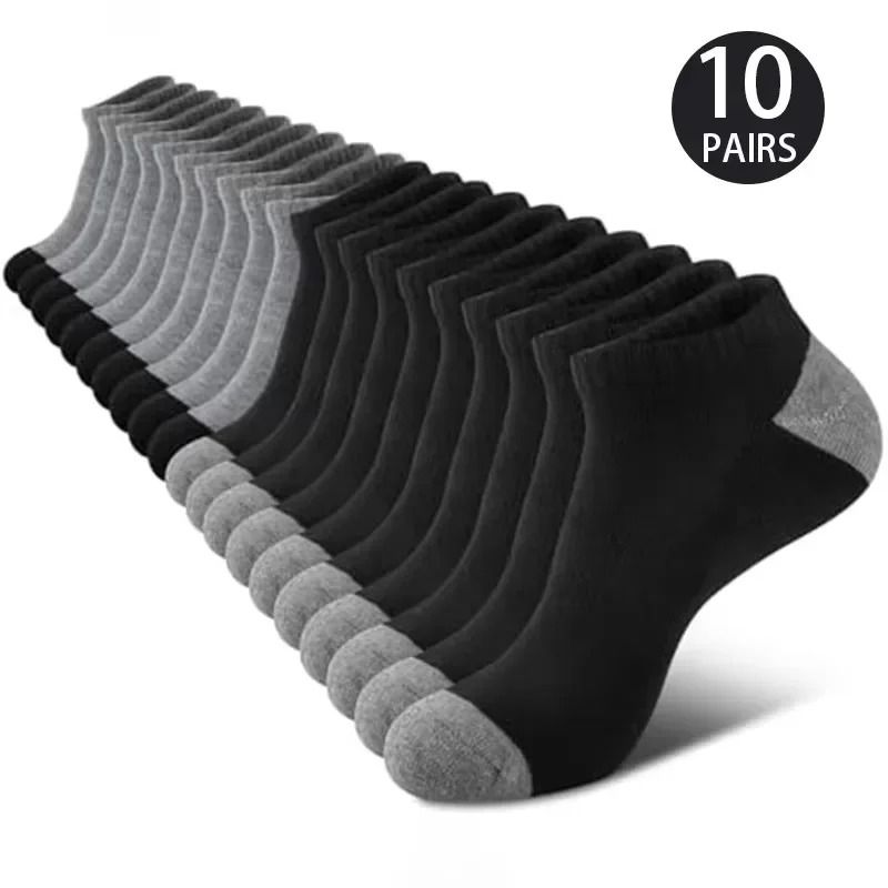 10 Pairs Comfortable Breathable Low Cut Socks for Outdoor Activities