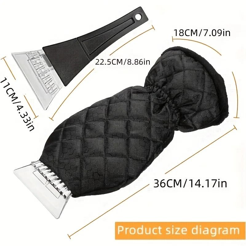 Heavy Duty Car Ice Scraper Windproof Snow Removal Tool Set