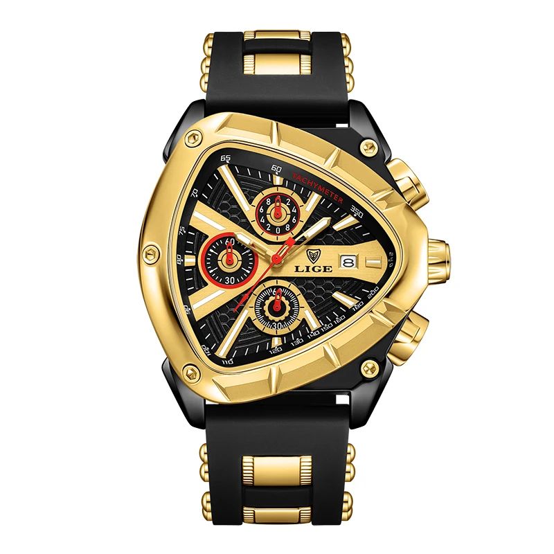 Luxury Waterproof Mens Quartz Watch with Large Dial