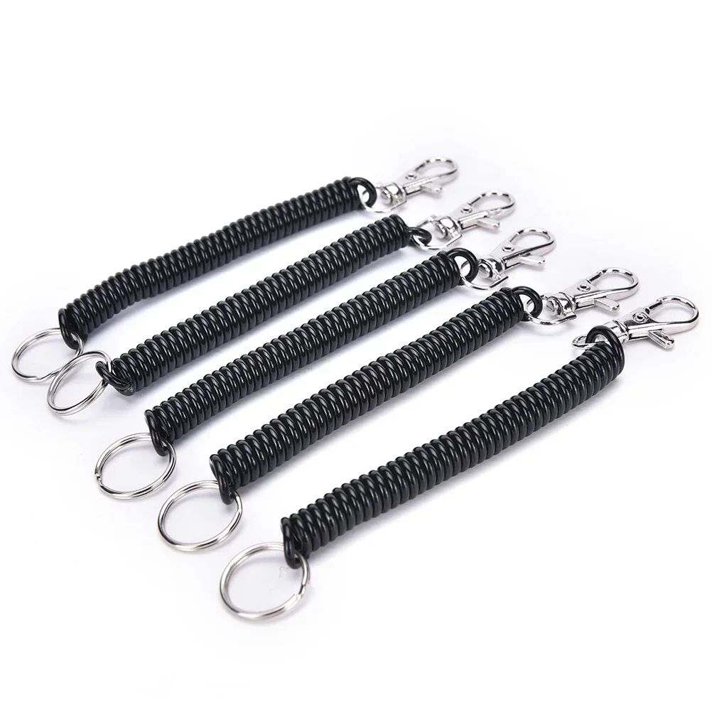 Retractable Coil Keychain Set