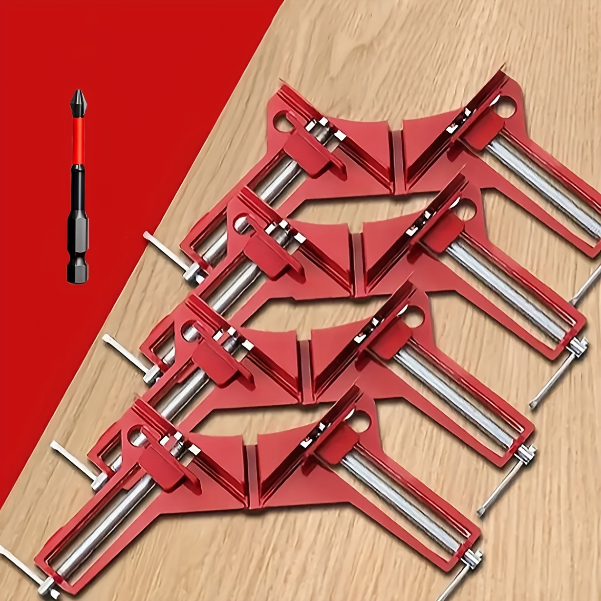 Right Angle Clamp Ideal for Picture Frames, Glass, and DIY Woodworking