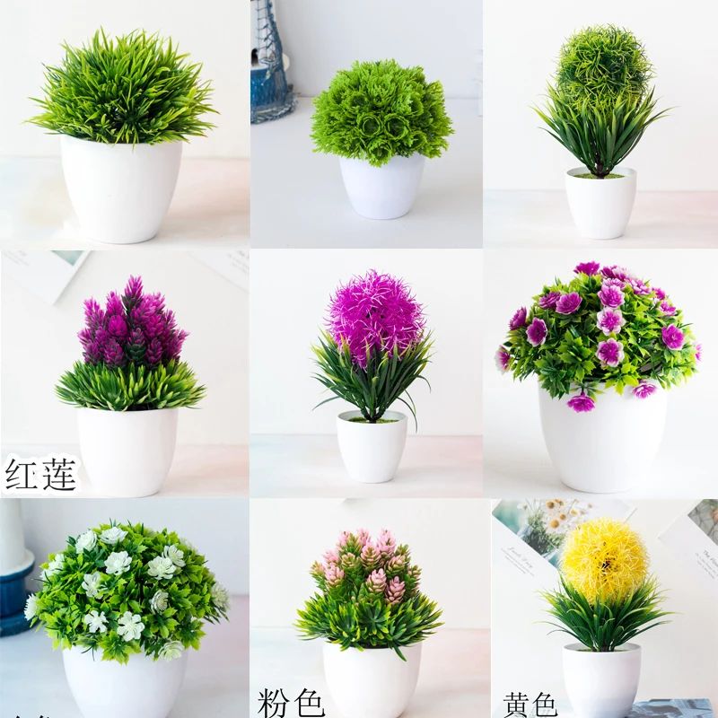 Artificial Bonsai Plant Small Decorative Tree for Home and Office
