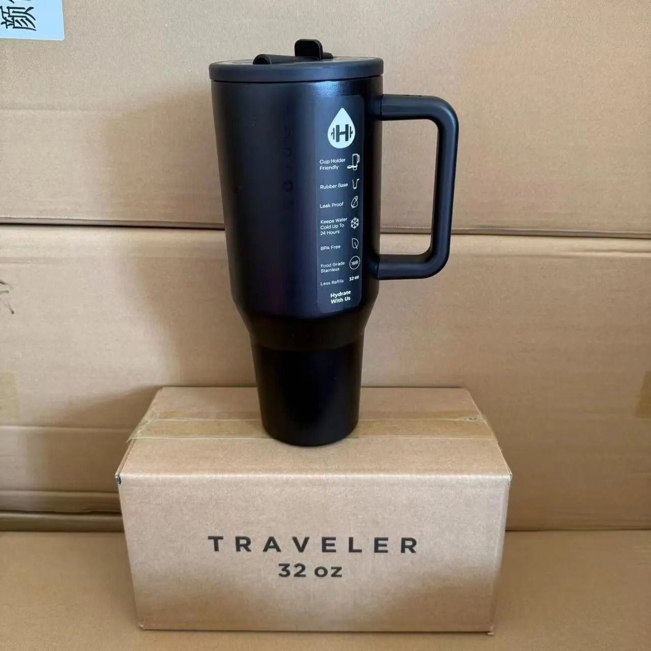 Insulated Stainless Steel Travel Tumbler with Straw Lid
