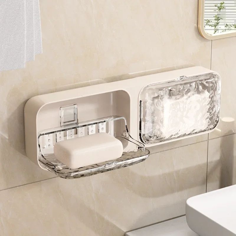 Wall Mounted Double Drain Soap Holder