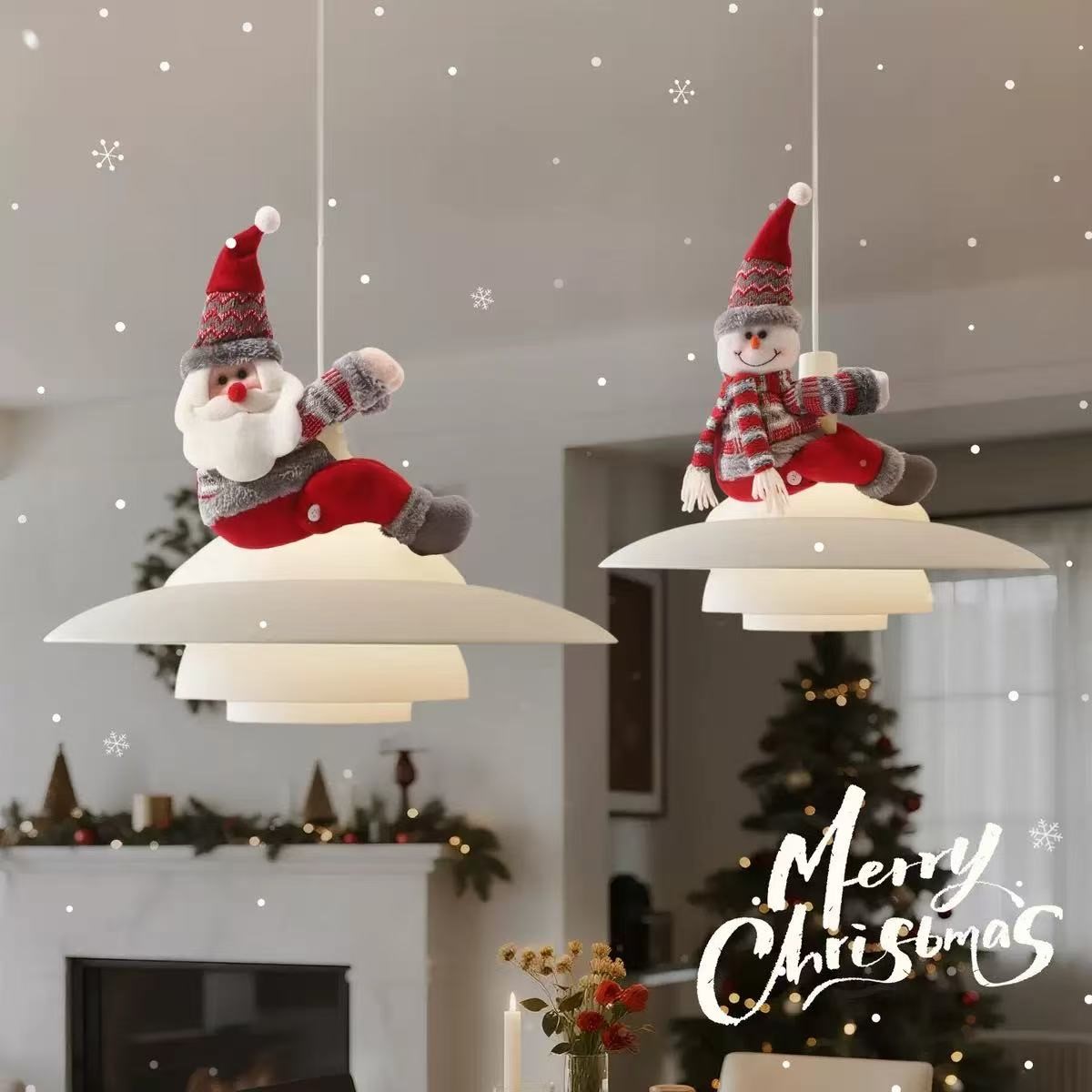 Santa Claus ornaments, Christmas decorations, pendant lights, window decorations, curtain decorations, Christmas gifts