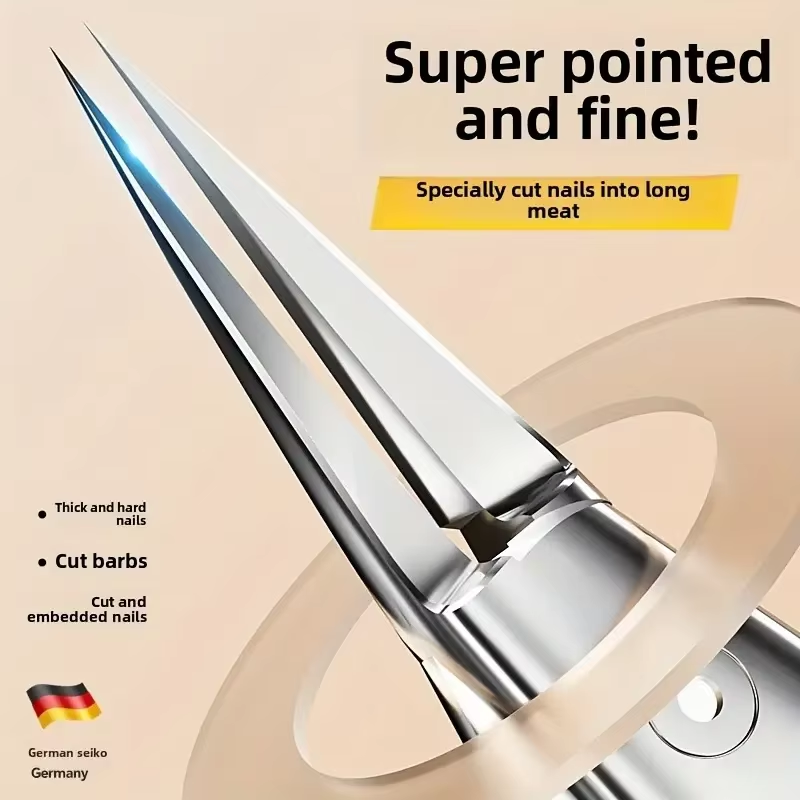 Nail Clippers for Seniors with Curve Diagonal Blade for Ingrown Nails Thick Toenail Clippers Effortlessly for Toe Care