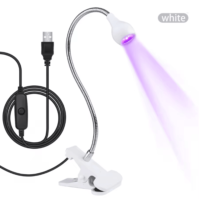 5W UV Gel Nail Lamp with Clip and Flexible Arm Nail Dryer