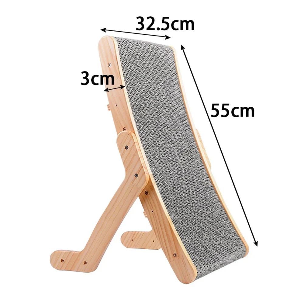 Wooden 3 in 1 Cat Scratcher Bed