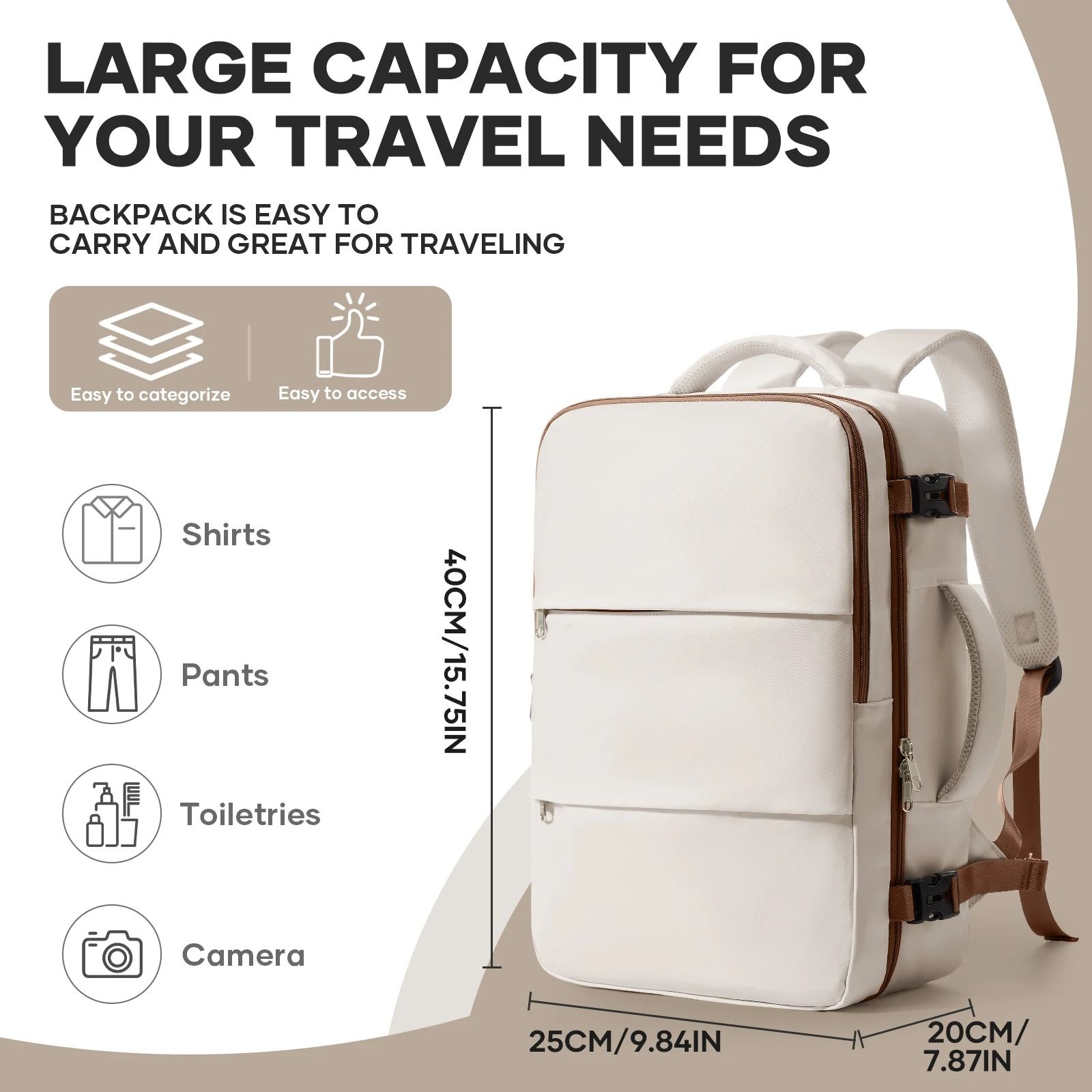 Waterproof Travel Laptop Backpack