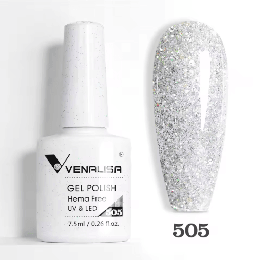 Venalisa HEMA and TPO Free Glitter Gel Nail Polish Jelly Pink Nude Collection
