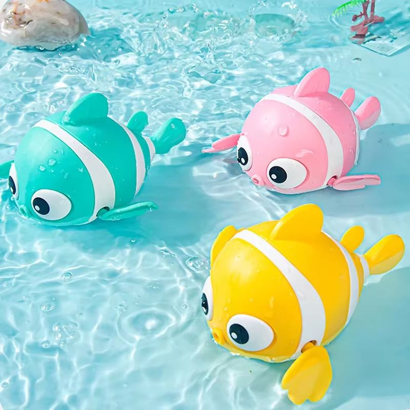 SplashBuddy Wind-Up Floating Animal Bath Toy – Cute Swimming Fish & Friends for Toddlers