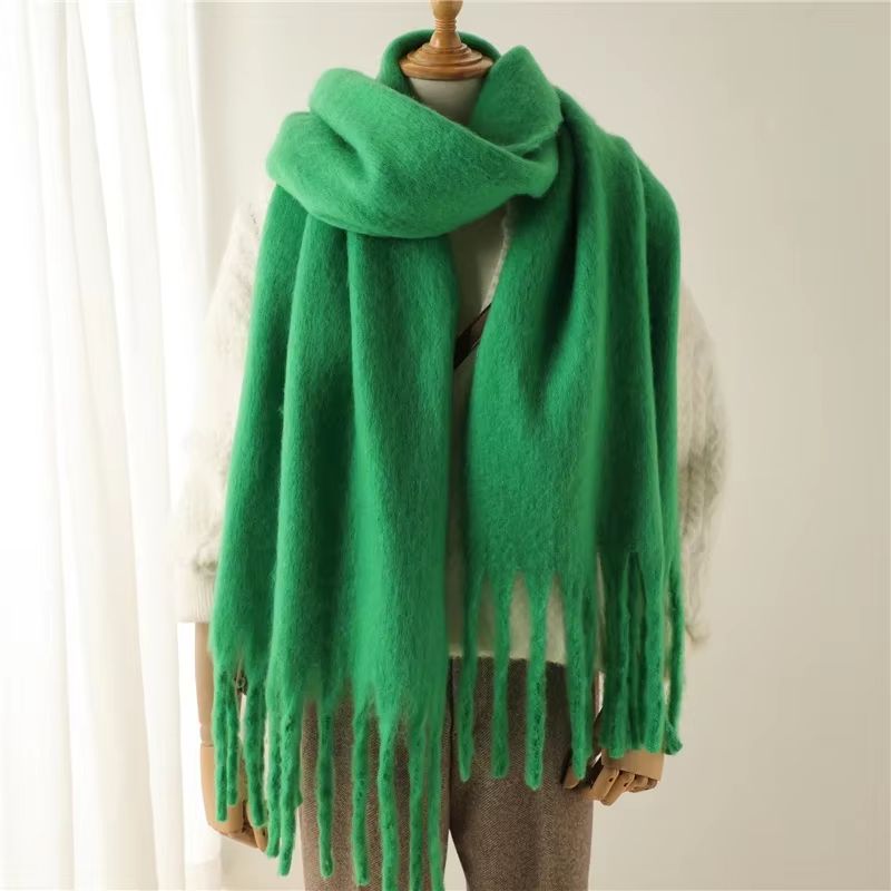 CozyLux Women's Winter Scarf – Cashmere Feel Pashmina Wrap with Tassels