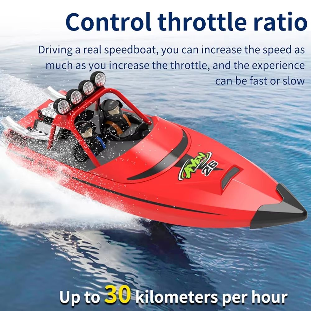 TY725 High-Speed RC Jet Boat – Turbojet Remote Control Boat with Low Battery Alarm for Adults & Kids