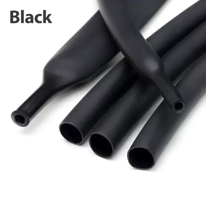 Black Heat Shrink Tube Polyolefin Thermal Insulated Cable Sleeve
