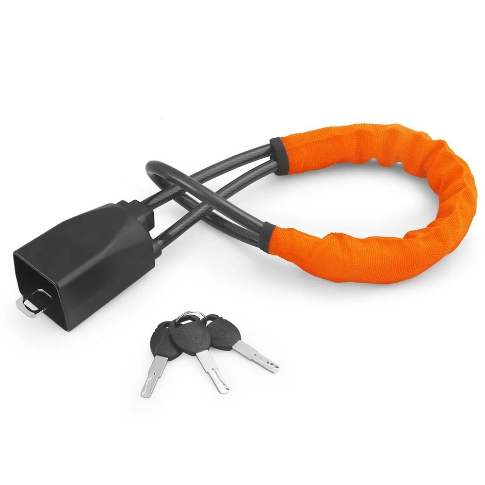 Anti Theft Steering Wheel Lock with Steel Rope and Seat Belt Socket
