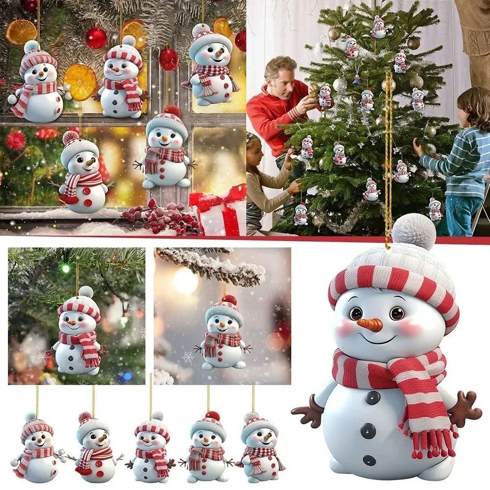 Cute Snowman Christmas Tree Hanging Ornament Decoration