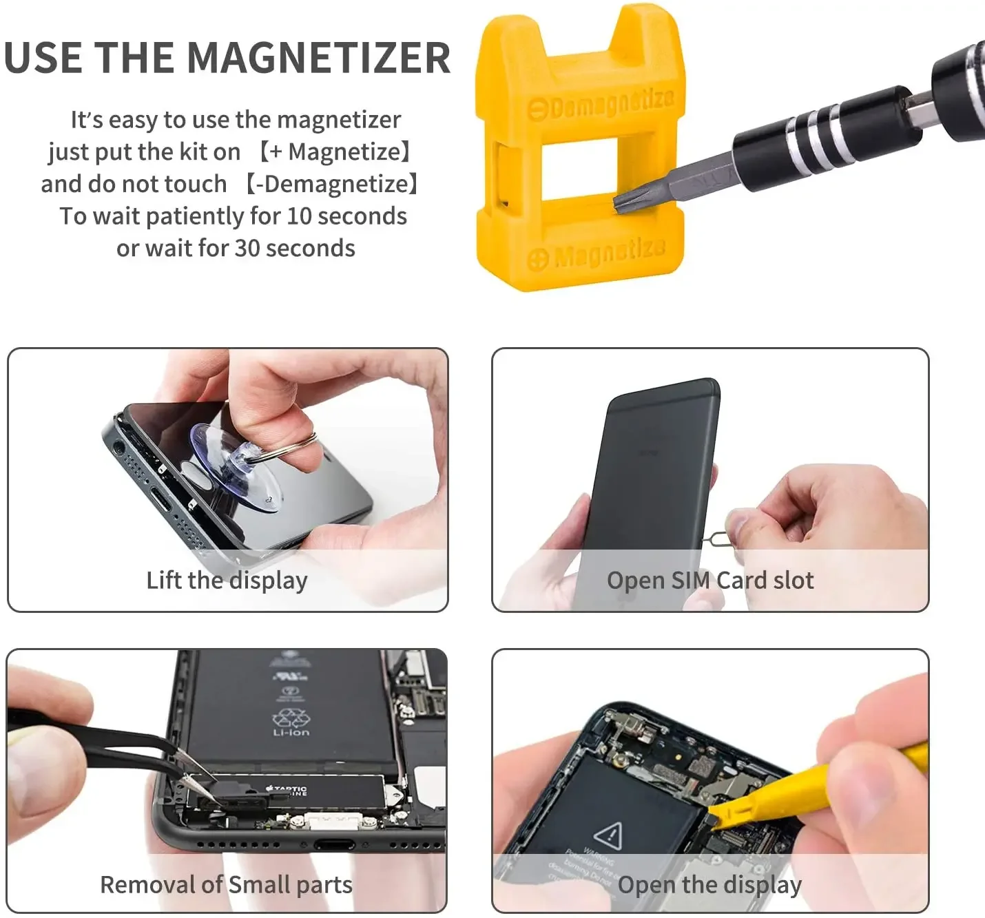 Laptop Screwdriver Kit Precision, Computer Repair Kit Magnetic, Small Impact Screwdriver Set with Case