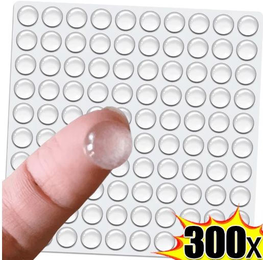Self-Adhesive Clear Silicone Door Stop Bumpers – Furniture Protection Pads (100–300 pcs)