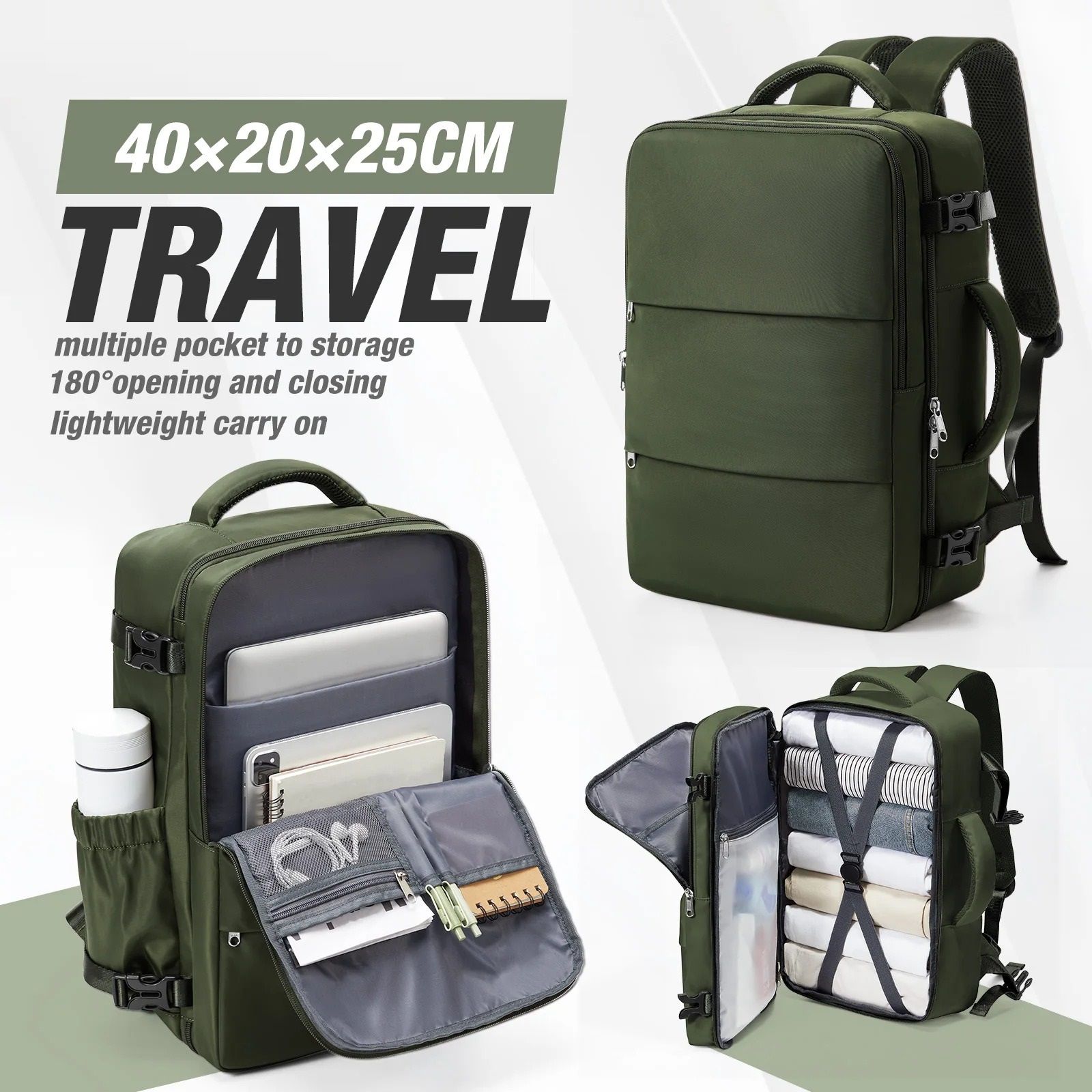Cabin Travel Backpack 15.6-inch Laptop Compartment Water Resistant