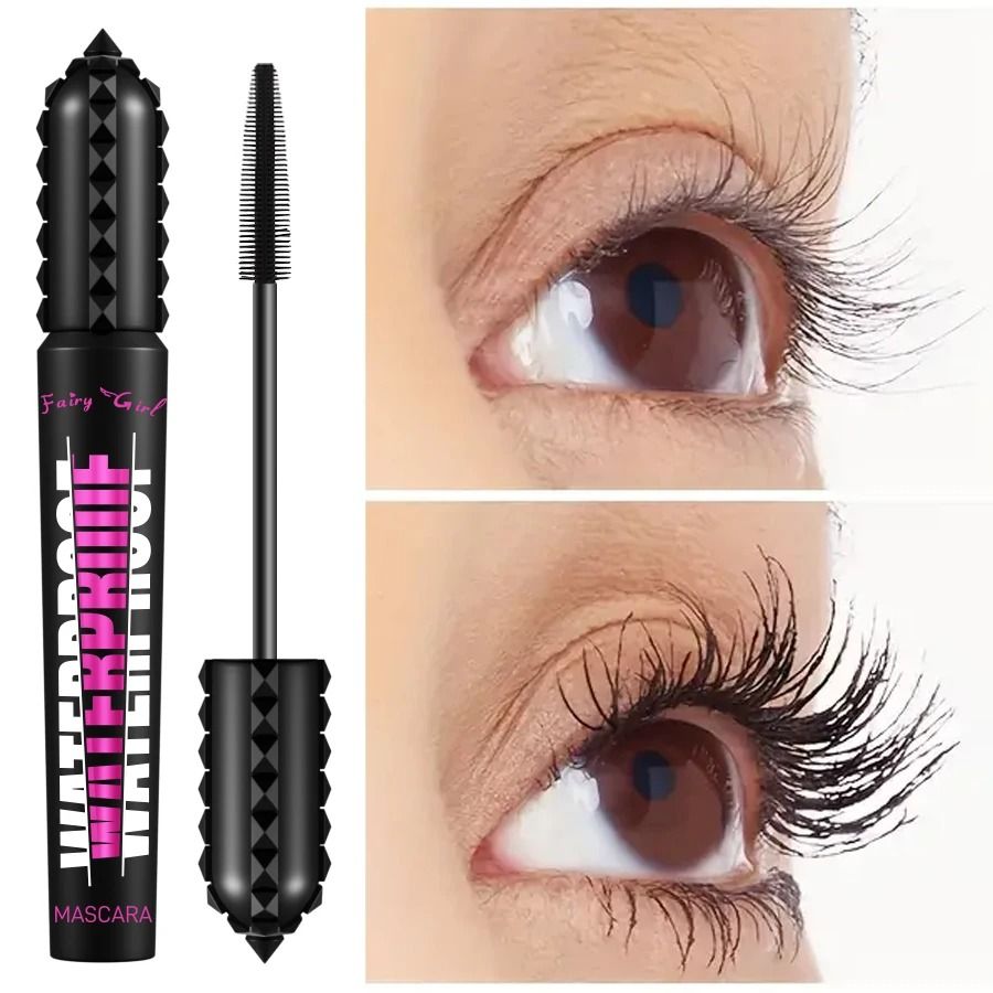Black Waterproof Mascara Lengthening 4D Effect