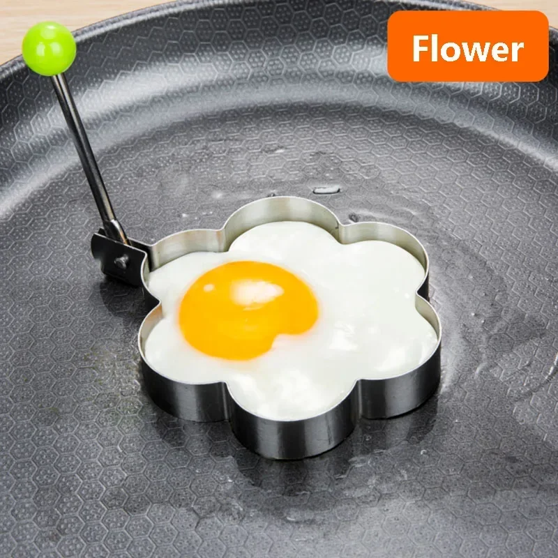 Heart Shaped Pancake Mold, Stainless Steel Omelette Ring, Breakfast Cooking Tool