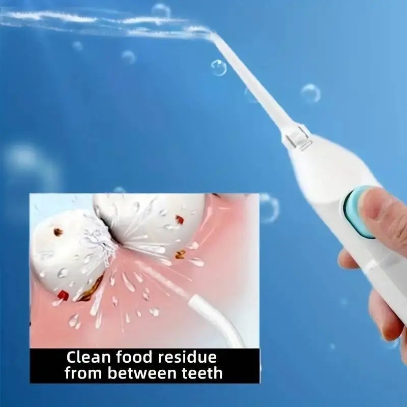 Portable Manual Oral Irrigator – High-Pressure Water Flosser Tooth Cleaner for Teeth & Gum Care