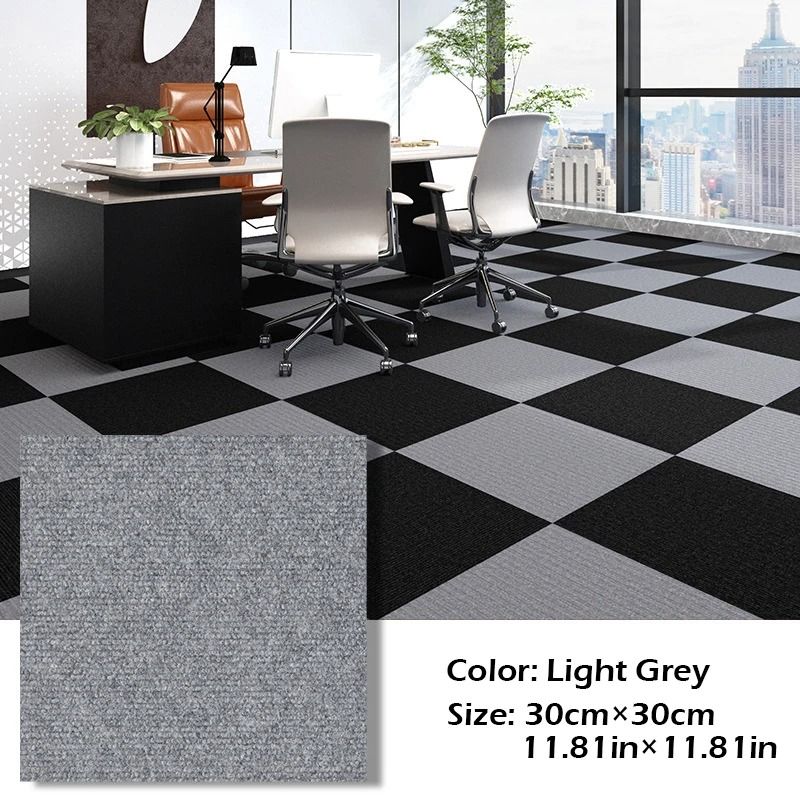 Self Adhesive Anti Slip Floor Carpet Tiles 30x30cm for Home Use