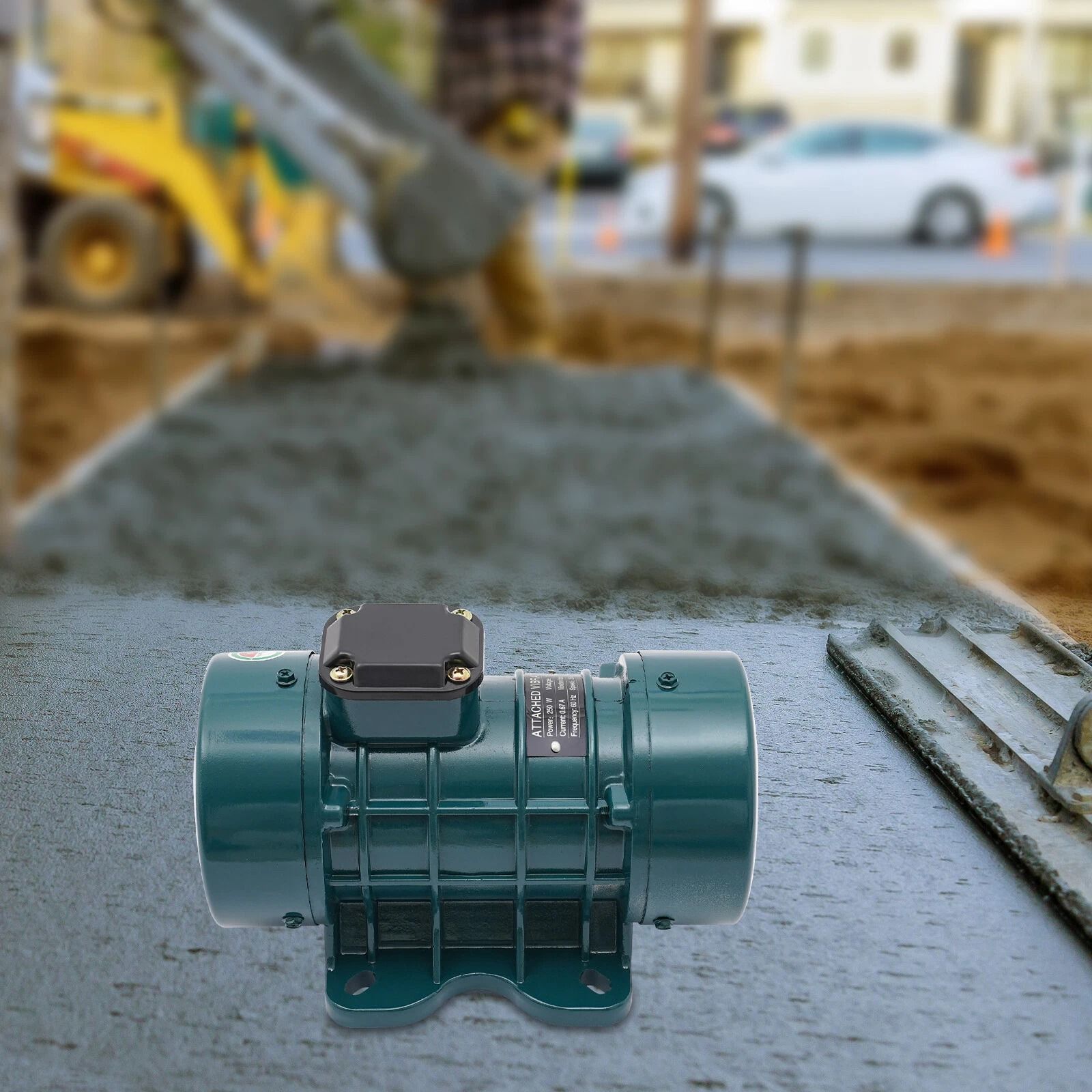 Concrete Vibration Motor, High-Performance Dark Green Aluminum Design for Concrete Projects