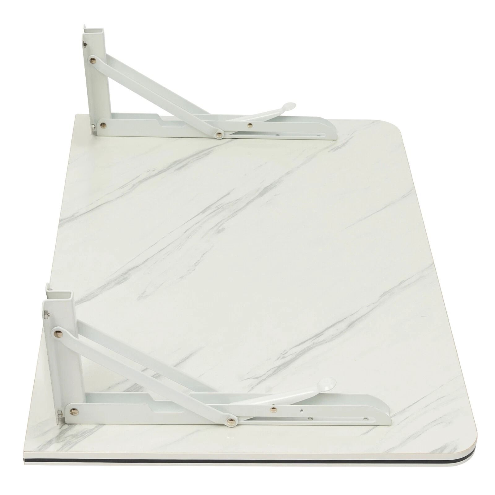 Folding Desk with Stylish Wall-Mounted Durable MDF and Metal Design