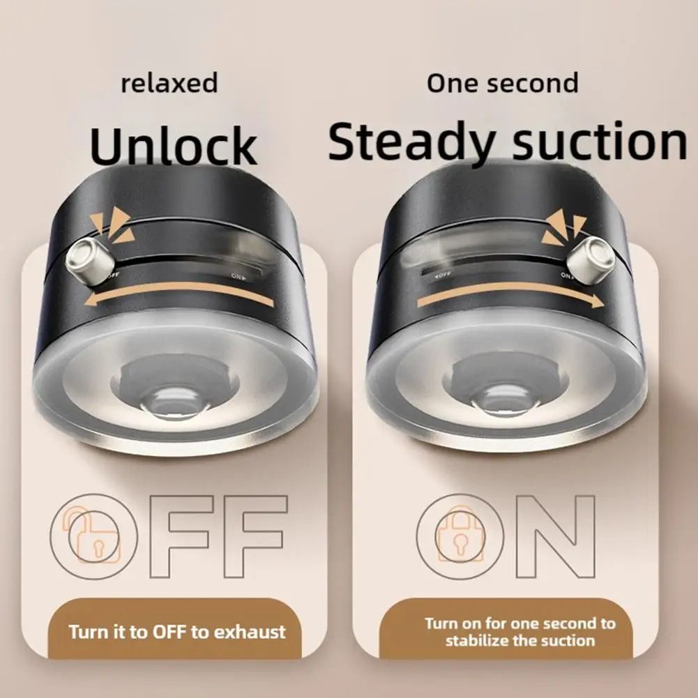 Double-Sided Magnetic Suction Phone Holder – Foldable Vacuum Suction Mount