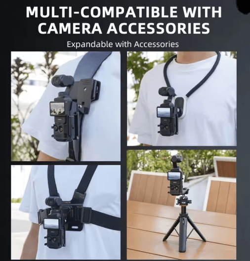 Magnetic Mount Adapter for DJI Osmo Pocket 3 Quick Release Vlogging Holder